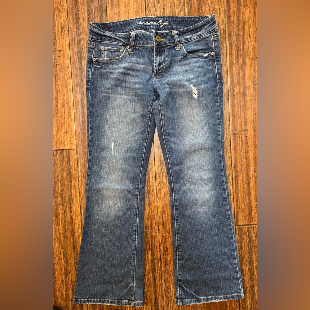 American Eagle Outfitters Low Rise Favorite Boyfriend Jeans Y2K Size 6 Short